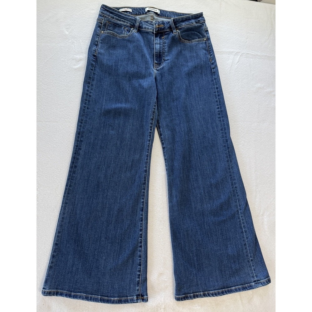 Vigoss Women’s Jeans 31x28 Cooper Palazzo Wide Leg Blue Denim Mid Rise Loose